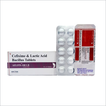  Aelfix 100 - Cefixime & Lactic Acid Bacillus Tablets