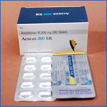  Aceclofenac tablets of Dynamed Pharma