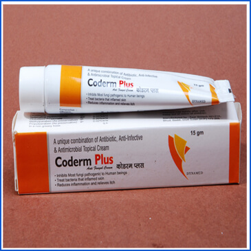  Coderm Plus a unique Antibiotic, Anti Infective Cream 