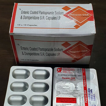 	Enric coated pantoprazole sodium domperidone SR capsules Pazpan DSR	