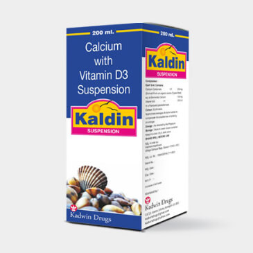 	calcium with vitamin d3 suspension  of kadwin drugs - Kaldin	