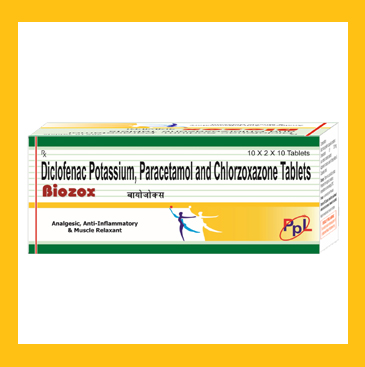 	diclofenac potassium pcm chlorzoxazone tablets	