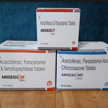 	aceclofenac paracetamol & chlorzoxazone tablets for pcd ani healthcare	