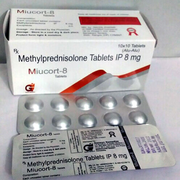 	miucort 8 - methyleprednisolone 8mg tables 	
