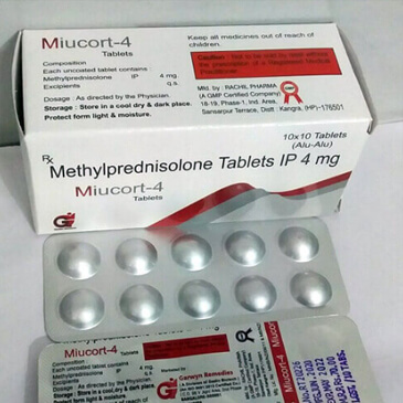 	miucort 4 - methyleprednisolone 4mg tables 	