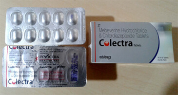 	Colectra - Mebeverine Hydrochloride Chlordiazepoxide Tablets	