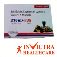 lycopene, vitamin & minerals softgel of Invictra Healthcare Hyderabad