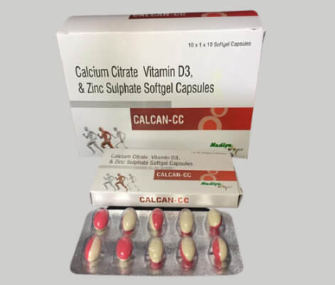 	calcan cc - calcium citrate vitamin d3 & zinc sulphate softgel	