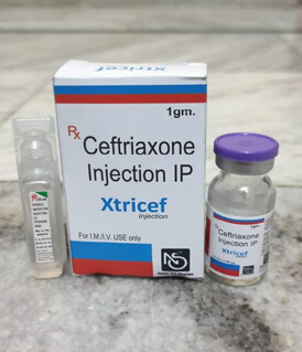 	ceftriaxone injection 1gm of namo sai pharma	
