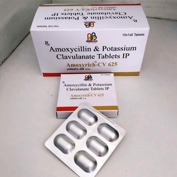 Amoxyrich-cv 625 - Amoxicillin & Pottassium Clavulanic Tablets
