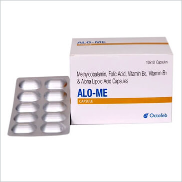 	Alo-ME Capsule - Methylcobalamin, Folic Acid, Vitamin B6, Vitamin B1 & Alpha Lipoic Acid Capsule	