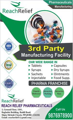 Top Class third party pharma manufacturing in haryana Reach Relief Pharma