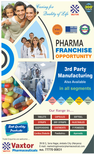 Top pharma pcd franchise in ambala Vaxtor Pharma 